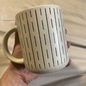 Royal Norfolk Speckled Cream Mug with Black Accents